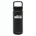 Durable Stainless Steel Vacuum Sports Bottle Black 18oz